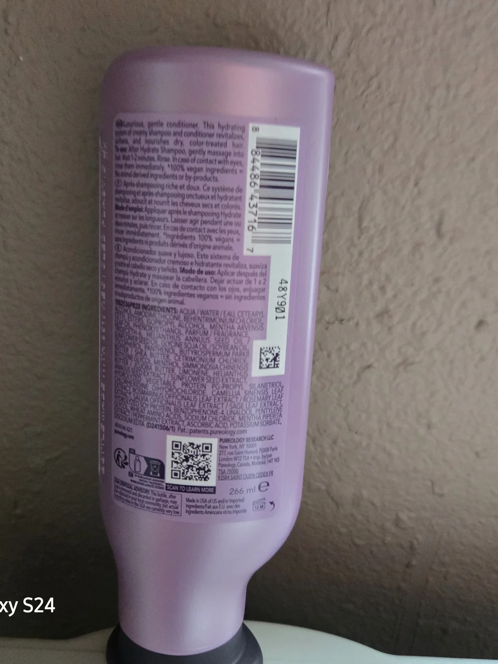 Pureology Hydrate Conditioner - Light Pink Bottle